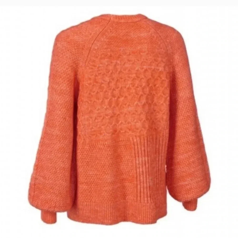 Cabi Harvest Pullover Mix Pattern Knit Boxy Fit Crewneck Sweater(S) - Picture 5 of 10